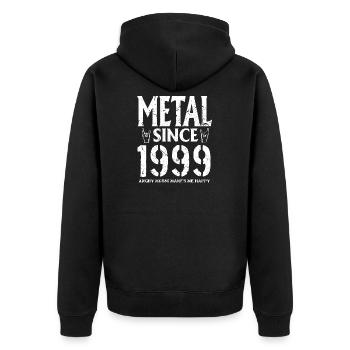 Metal Geschenk Geburstag Millésime 1999 - Veste à capuche bio Premium Unisexe - noir - Dos - Nico (187cm)