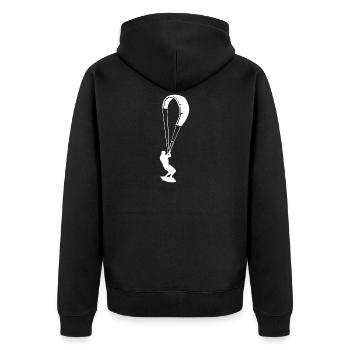 Kite Kiteboarding Kitesurfer cadeau - Veste à capuche bio Premium Unisexe - noir - Dos - Nico (187cm)
