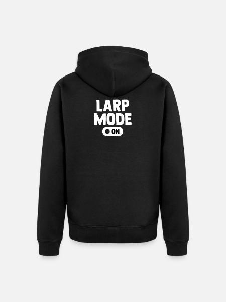 Larp-Modus - Unisex Premium Bio Zip Hoodie - Schwarz