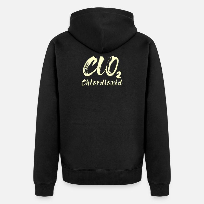 DIOXYDE DE CHLORE - Veste à capuche bio Premium Unisexe - noir