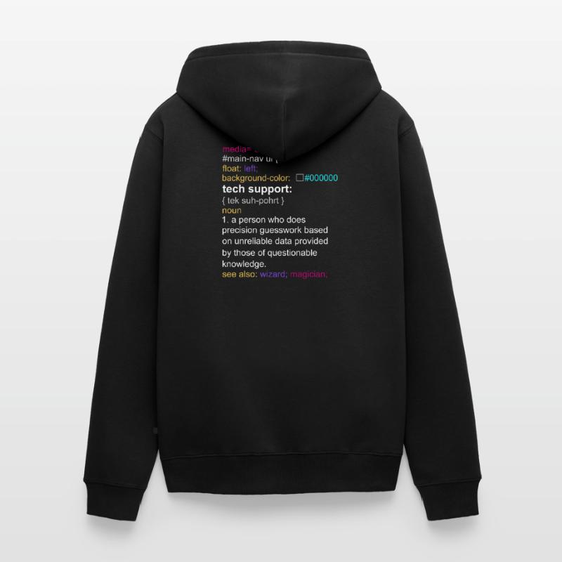 Tech support html coding gift coder Veste à capuche bio Premium Unisexe