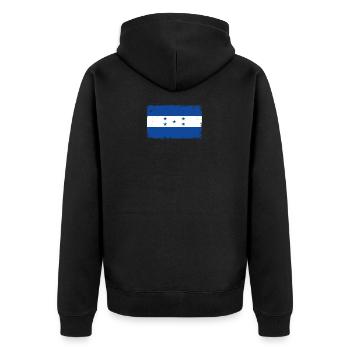 Honduras Drapeau Drapeau Vintage Honduras - Veste à capuche bio Premium Unisexe - noir - Dos - Nico (187cm)