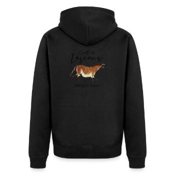 Grotte de Lascaux - Montignac, France - Veste à capuche bio Premium Unisexe - noir - Dos - Nico (187cm)