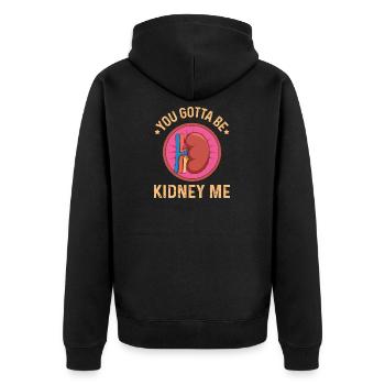 Tu dois être rein moi Jeu de mots pour ton copain rein - Veste à capuche bio Premium Unisexe - noir - Dos - Nico (187cm)
