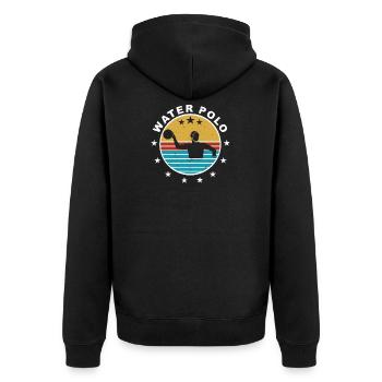 Water Polo Cadeau Sports Water Polo - Veste à capuche bio Premium Unisexe - noir - Dos - Nico (187cm)