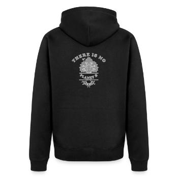 Sustainability - Unisex Premium Organic Zip Hoodie - black - Back - Nico (187cm)