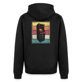 Máquina de arcade - Veste à capuche bio Premium Unisexe - noir - Dos - Nico (187cm)