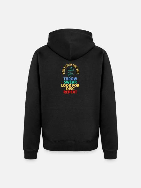 Hur man spelar Disc Golf - Ekologisk premiumluvjack unisex - svart