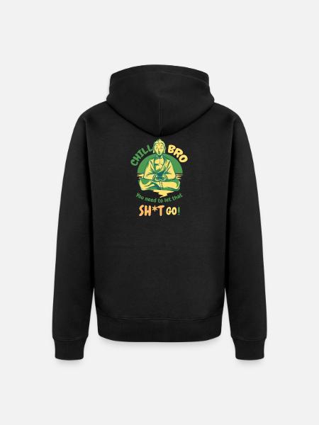 Méditation - Veste à capuche bio Premium Unisexe - noir