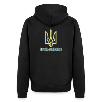 Slava Ukraini Freedom Europe Ukraine Kiev Soutien - Veste à capuche bio Premium Unisexe - noir - Dos - Nico (187cm)