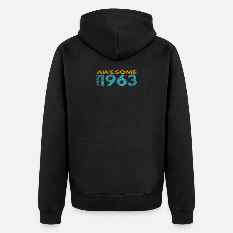 Génial depuis 1963 - Veste à capuche bio Premium Unisexe - noir