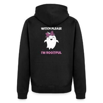 Je suis bootiful - Witch Lover - Veste à capuche bio Premium Unisexe - noir - Dos - Nico (187cm)