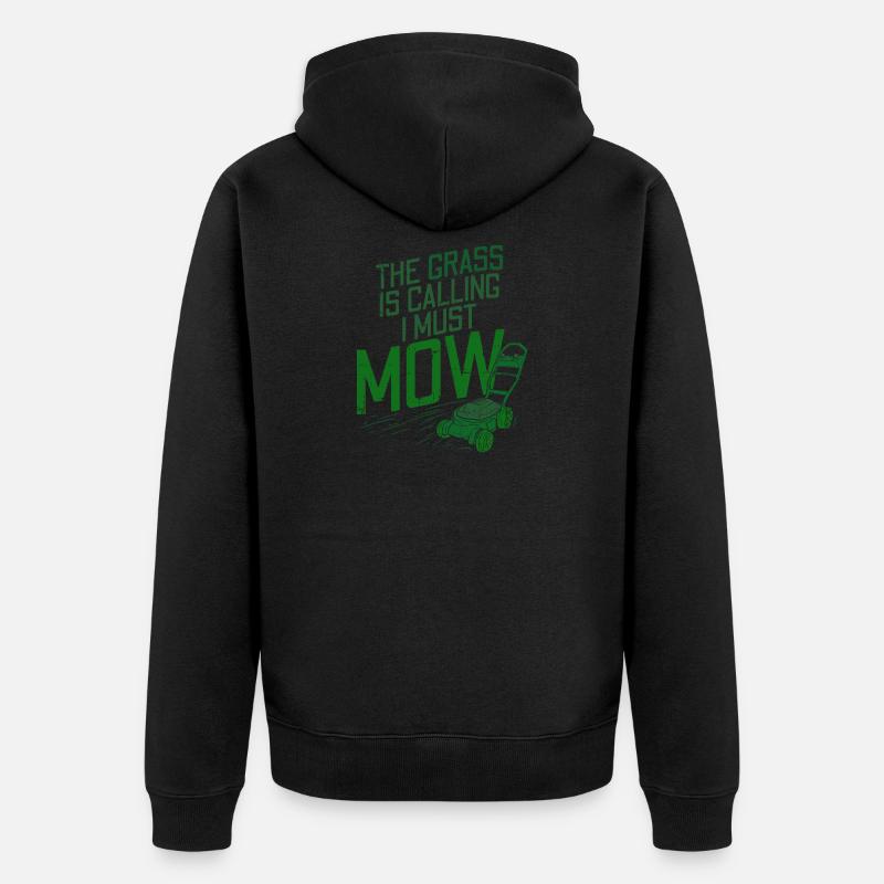 Tondeuse à gazon de jardinier - Veste à capuche bio Premium Unisexe - noir