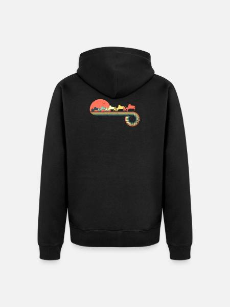 Pianist, der - Unisex Premium Bio Zip Hoodie - Schwarz