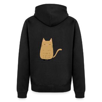 Chat - Veste à capuche bio Premium Unisexe - noir - Dos - Nico (187cm)