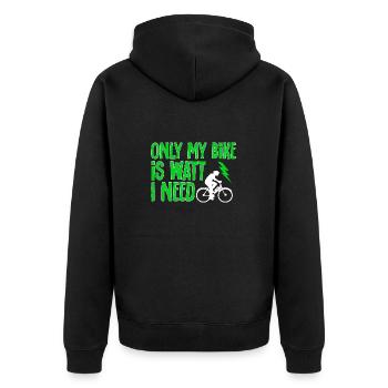 Vélo électrique Vélo Biker E-Bike - Veste à capuche bio Premium Unisexe - noir - Dos - Nico (187cm)
