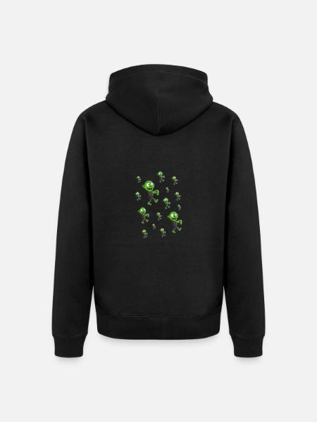 ZOMBIES - ZOMBIE - HALLOWEEN - Unisex Premium Bio Zip Hoodie - Schwarz