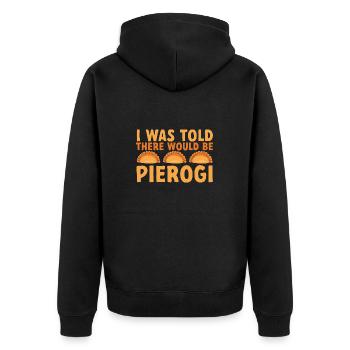 Pierogi polonais - Veste à capuche bio Premium Unisexe - noir - Dos - Nico (187cm)