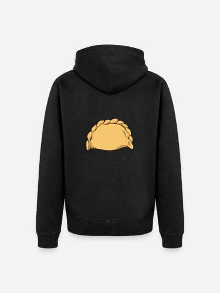 Polish Food Pierogi - Unisex Premium Organic Zip Hoodie - black