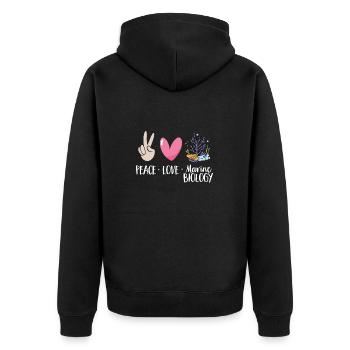 Marine Biology Ocean Marine Biologist - Unisex Premium Organic Zip Hoodie - black - Back - Nico (187cm)