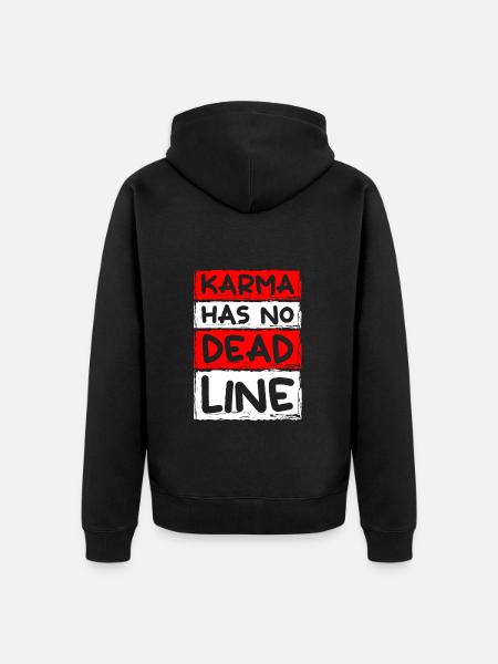 Fate Positive Motivation - Unisex Premium Organic Zip Hoodie - black