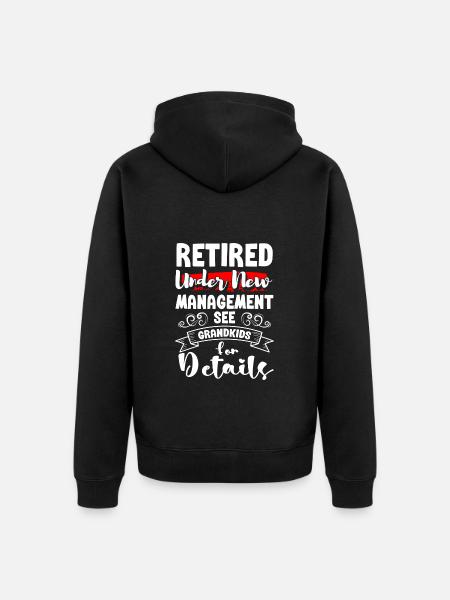 Großeltern Enkel Liebe - Unisex Premium Bio Zip Hoodie - Schwarz