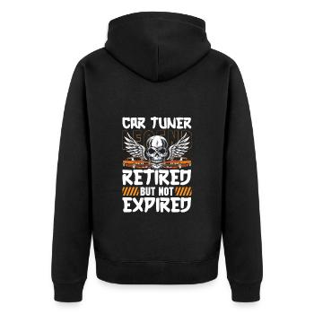 Car Mechanic Mechanic Automotive - Unisex Premium Organic Zip Hoodie - black - Back - Nico (187cm)