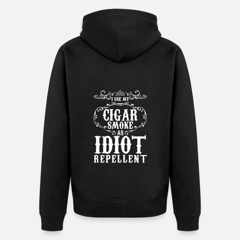 Fumer Lounge Whisky - Veste à capuche bio Premium Unisexe - noir