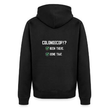Gastro-entérologie Endoscopie Coloscopie - Veste à capuche bio Premium Unisexe - noir - Dos - Nico (187cm)