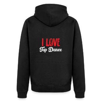 Professeur de claquettes Danseuse de claquettes Claquettes - Veste à capuche bio Premium Unisexe - noir - Dos - Nico (187cm)