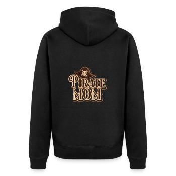Pirate Mom Queen Costume - Unisex Premium Organic Zip Hoodie - black - Back - Nico (187cm)
