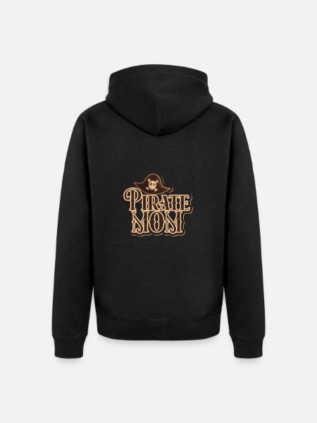 Pirate Mom Queen Costume - Unisex Premium Organic Zip Hoodie - black