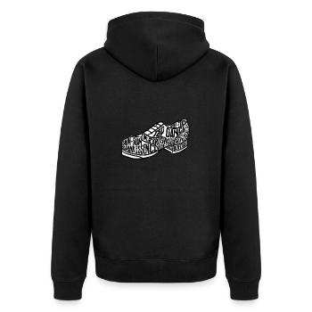 Tap Dance Teacher Tap Dancer Tap Dance - Unisex Premium Organic Zip Hoodie - black - Back - Nico (187cm)