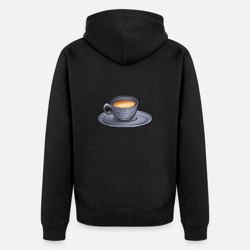 Chai Tee Masala Chai - Unisex Premium Bio Zip Hoodie - Schwarz