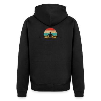 aviron - Veste à capuche bio Premium Unisexe - noir - Dos - Nico (187cm)
