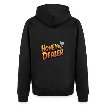Drôle Marchand d’abeilles Humour Apiculteur Papa - Veste à capuche bio Premium Unisexe - noir - Dos - Nico (187cm)