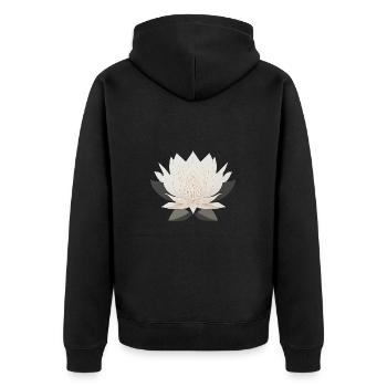 Lotus - Veste à capuche bio Premium Unisexe - noir - Dos - Nico (187cm)