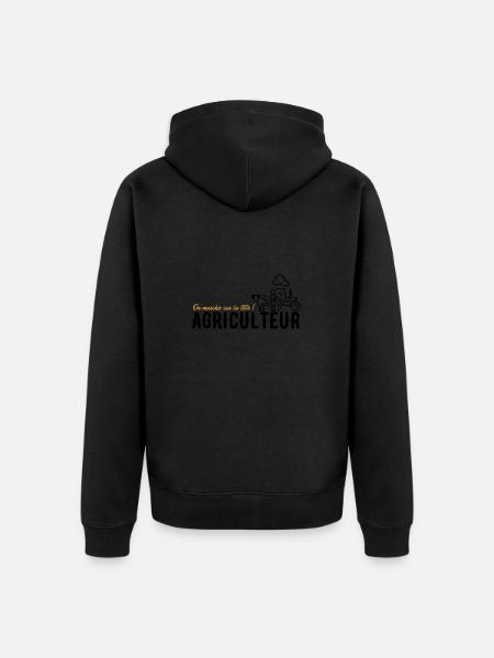 Agriculteurs français - Veste à capuche bio Premium Unisexe - noir
