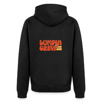 Lumpia Cuisine philippine Philippines - Veste à capuche bio Premium Unisexe - noir - Dos - Nico (187cm)
