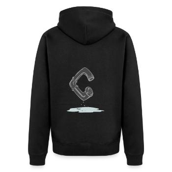 Tube C - Veste à capuche bio Premium Unisexe - noir - Dos - Nico (187cm)