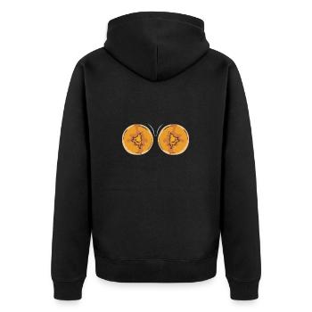 Pancake Breakfast Pancakes - Unisex Premium Organic Zip Hoodie - black - Back - Nico (187cm)