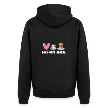 Concha Hispanique Mexicain Pan Dulce - Veste à capuche bio Premium Unisexe - noir - Dos - Nico (187cm)