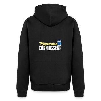 Mayonnaise - Veste à capuche bio Premium Unisexe - noir - Dos - Nico (187cm)