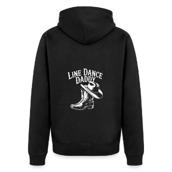 Danse en ligne Papa Mon papa danse Danse en ligne - Veste à capuche bio Premium Unisexe - noir - Dos - Nico (187cm)