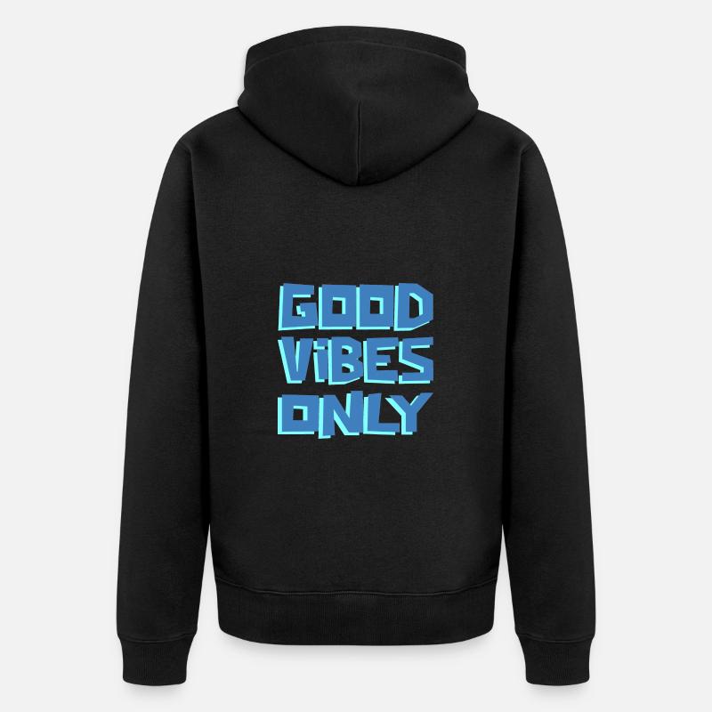BON VIBZ SEULEMENT ! - Veste à capuche bio Premium Unisexe - noir