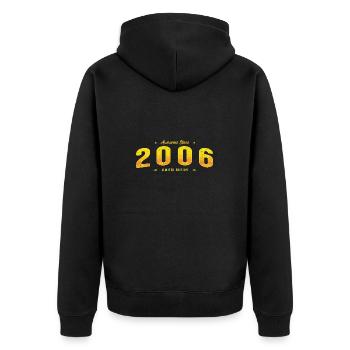 Génial depuis 2006 - 19e anniversaire Édition limitée - Veste à capuche bio Premium Unisexe - noir - Dos - Nico (187cm)