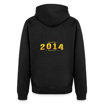 Millésime 2014 - 11ème Anniversaire Edition Limitée - Veste à capuche bio Premium Unisexe - noir - Dos - Nico (187cm)