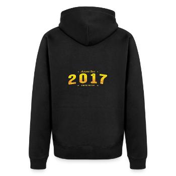 Vintage 2017 Limited Edition - 8th Birthday - Unisex Premium Organic Zip Hoodie - black - Back - Nico (187cm)