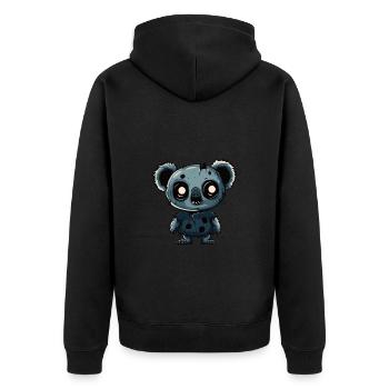 Koala Halloween Drôle Zombie - Veste à capuche bio Premium Unisexe - noir - Dos - Nico (187cm)