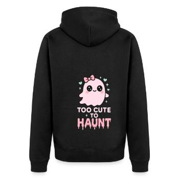 Kawaii Horreur Effrayant Mignon Pastel Goth Doux Effrayant - Veste à capuche bio Premium Unisexe - noir - Dos - Nico (187cm)